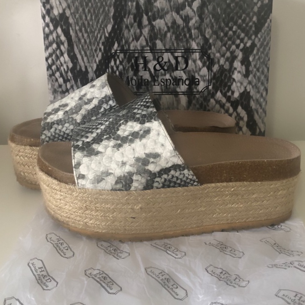 SNAKE PRINTED H&D MODA ESPAÑOLA ESPADRILLE